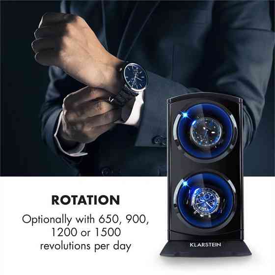 St. Gallen Premium Watch Winder 2 Годинники 4 швидкості Чорний (Німеччина, читати опис) Рівне