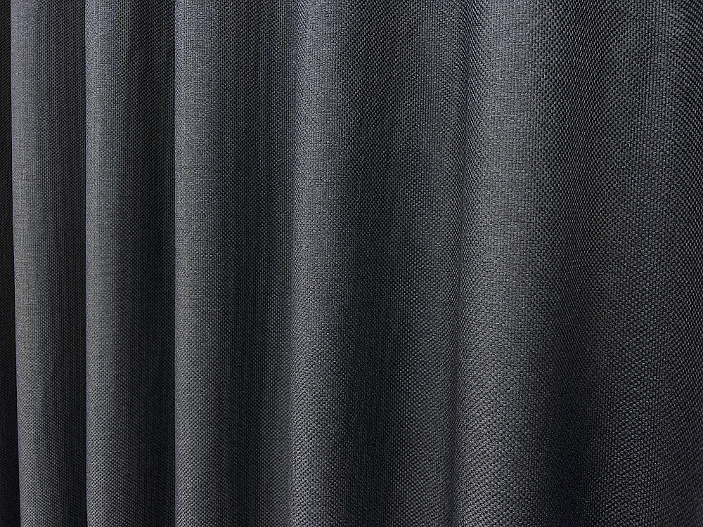 Комплект штор VR-Textil Льон Мішковина 150х270 2шт і Тюль 600х270 1161ш-1703т Графітовий з білим 71-178/5 Київ - фото 7