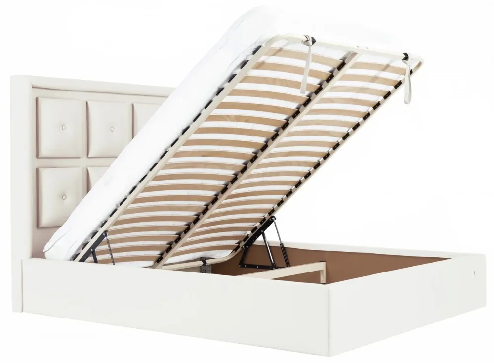 Кровать Windsor Comfort 140 х 200 см Fly 2200 С подъемным механизмом и нишей для белья Белый Днепр - изображение 16