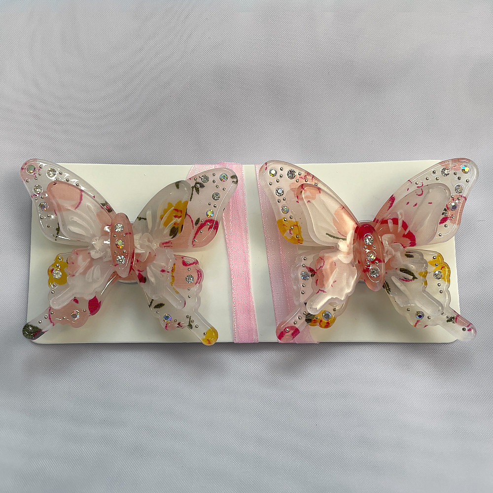 Магниты для штор и гардин Бабочка Люси набор 2 шт Розовый (81-172) Киев - изображение 6