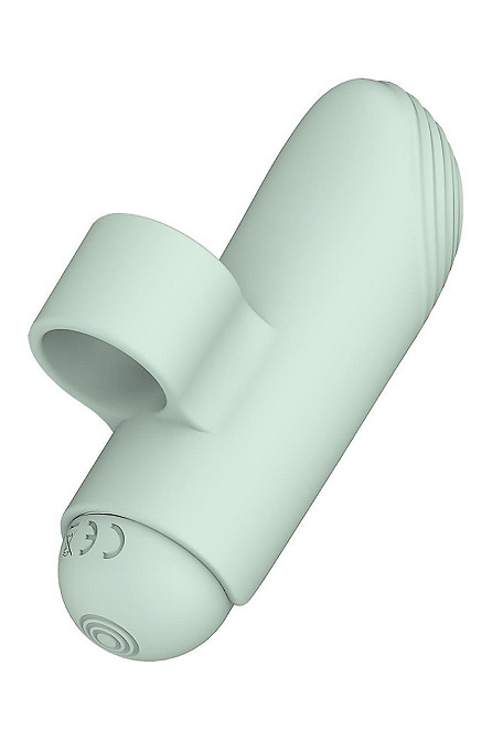 Ерекційне кільце з віброкулею та вібратор на пальчик Dream Toys GLAM м'ятний Sex Aura Київ - фото 4