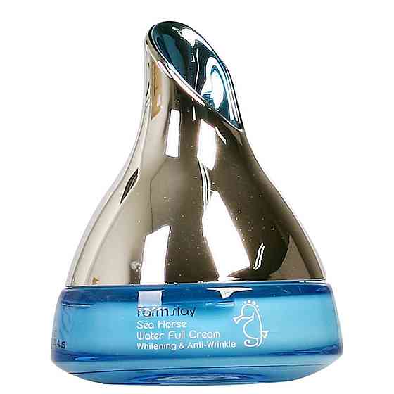 Антивозрастной крем с экстрактом морского конька Sea Horse Water Full Cream Whitening Anti-Wrinkle FarmStay 50 мл Киев