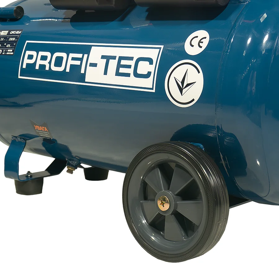 Потужний компресор безмасляний PROFI-TEC OFC-50.4 (50 л, 2.2 кВт, 475 л/хв) 007822 Київ - фото 9