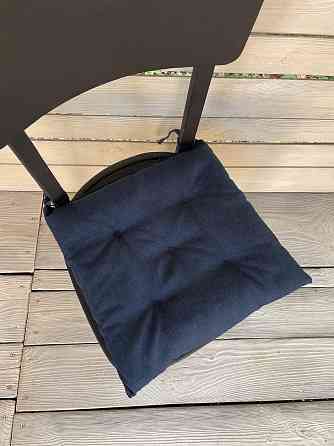 Подушка для стільців (38x38х5 см) Decorator Sawana колір темно-синій 84-039 Київ