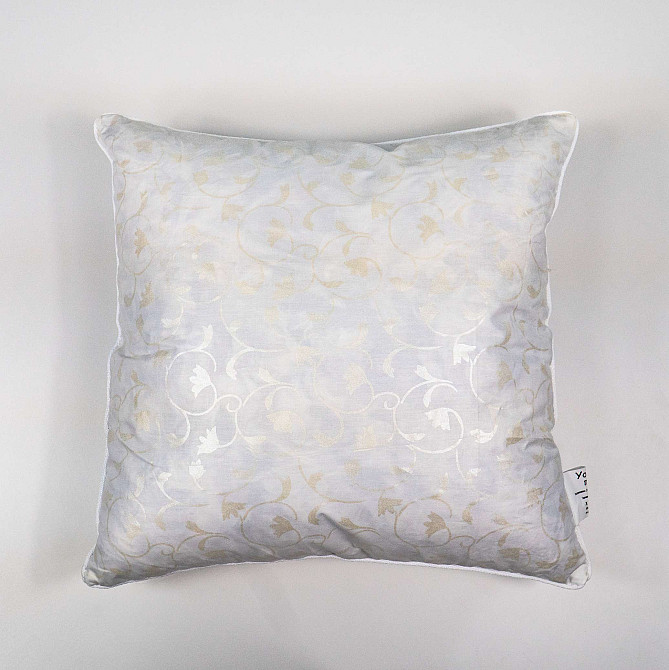 Подушка пуховая YouStar 20% пух 80% перо - упругая 40x40 см (Серебро) Сумы - изображение 4