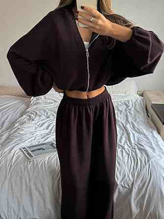 Жіночий трендовий костюм з турецького трикотажу oysho Шоколад Одеса