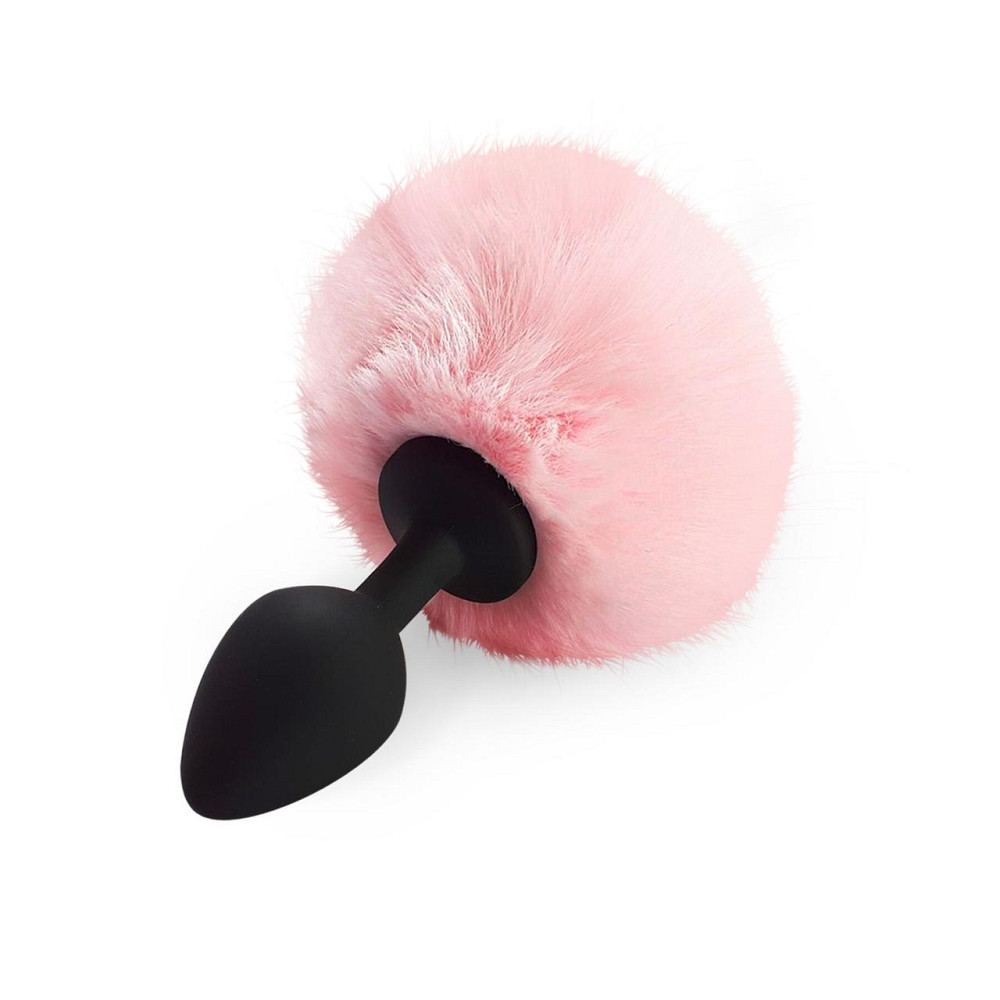 Силиконовая анальная пробка М Art of Sex - Silicone Bunny Tails Butt plug Pink, диаметр 3,5 см Sex Aura Киев - изображение 1