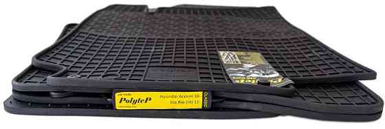 Килимки салону гумові Hyundai Accent 10-/Kia Rio III 11-, к-т (4шт.) Київ