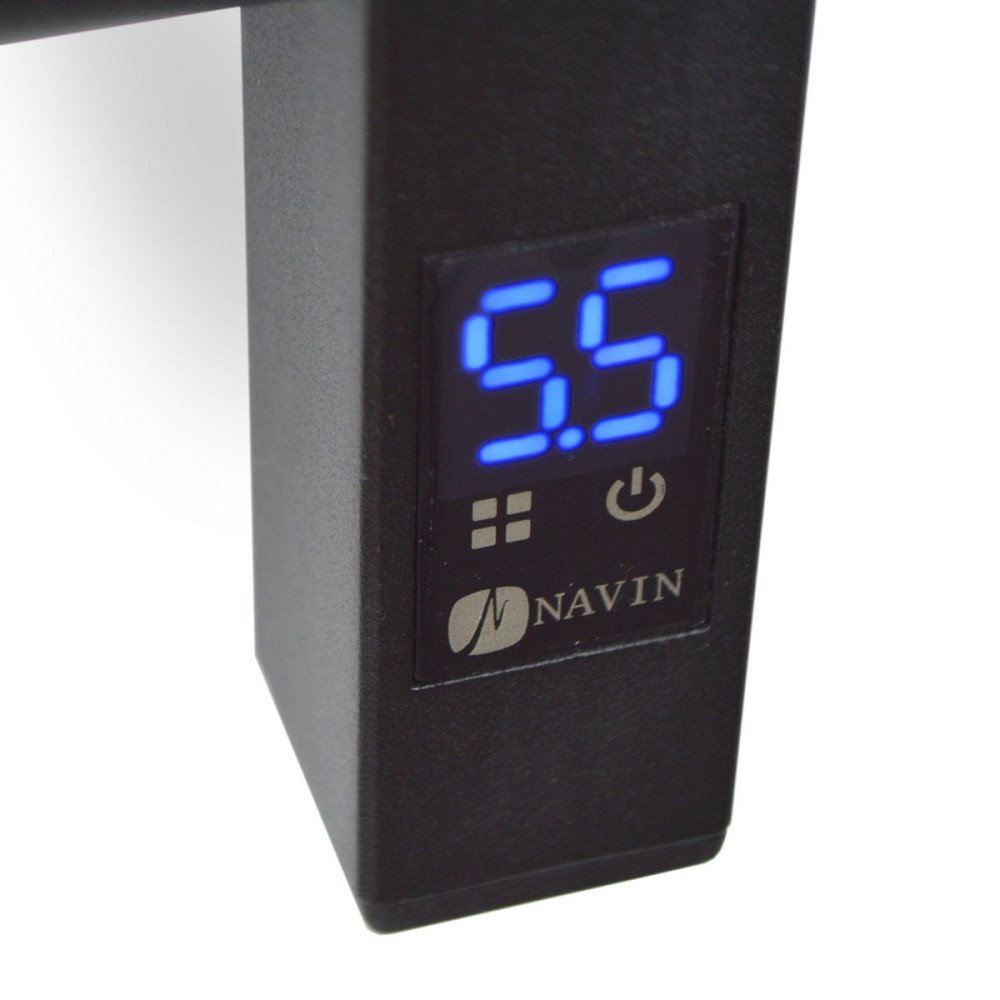 Полотенцесушитель электрический Navin Классик Квадро 500х1200 Sensor с таймером, чорний (12-216153-5012) Киев - изображение 4