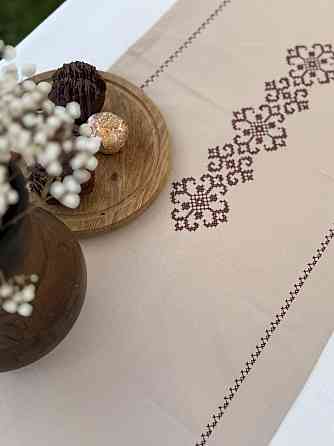 Ecotton Ранер доріжка Ecotton 45x170 см для обіднього столу водовідштовхувальна в етно-стилі бе Коломия