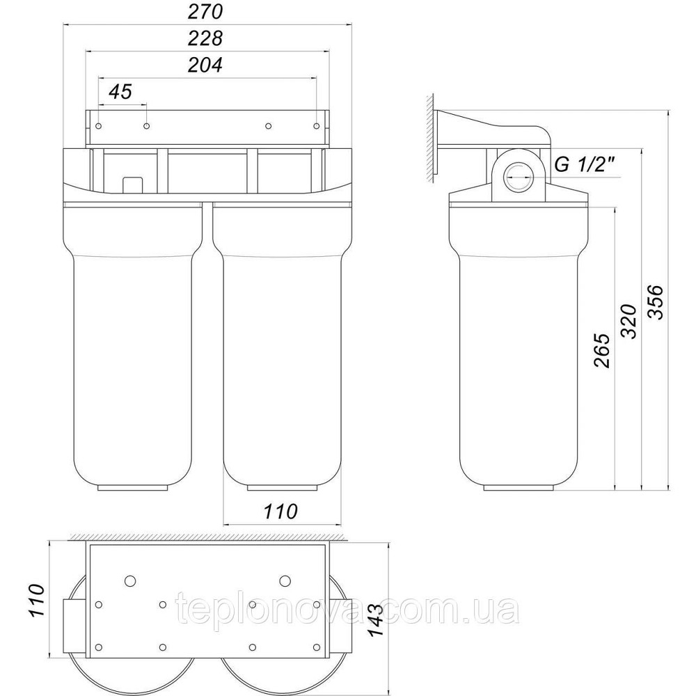 Система 2-ступеневе очищення Optima OP-02, 1/2| Чернівці - фото 4