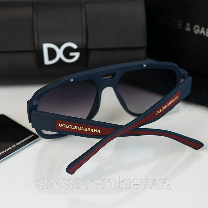 Стильні жіночі сонцезахисні окуляри D&G (0421-2) Київ - фото 4