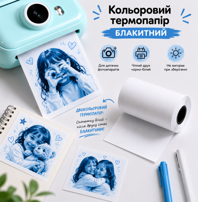 Термострічка Color Photo для термофотоапарату - блакитна Київ - фото 1