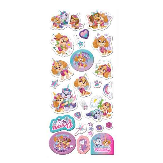 Дитячий набір 3D-наліпок "Paw Patrol. Щенята-Єдиноріжки" 200673, 1 аркуш Вінниця