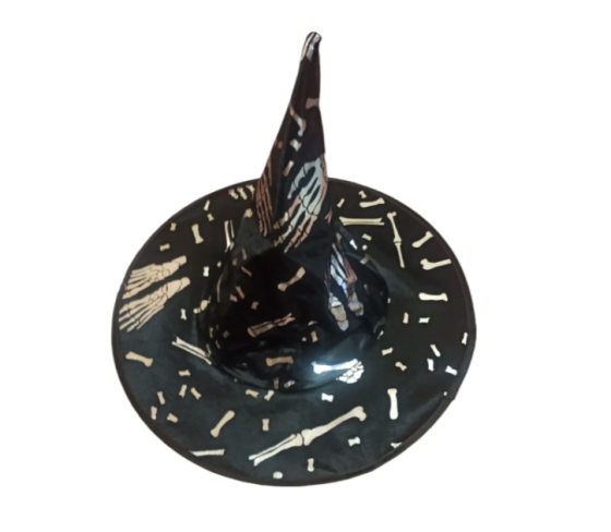 Шапка Хэллоуин Скелет one size черно-серебристый Киев