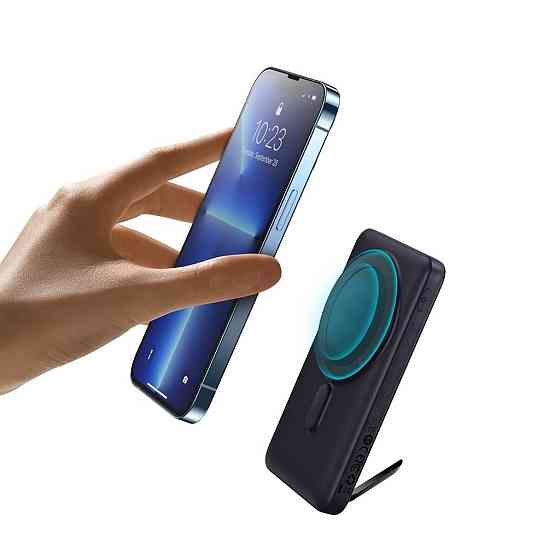 Power bank (Зовнішній акумулятор) Baseus Magnetic Bracket Wireless Fast Charge 10 000mAh 20W Blue PPCX000203 Миколаїв