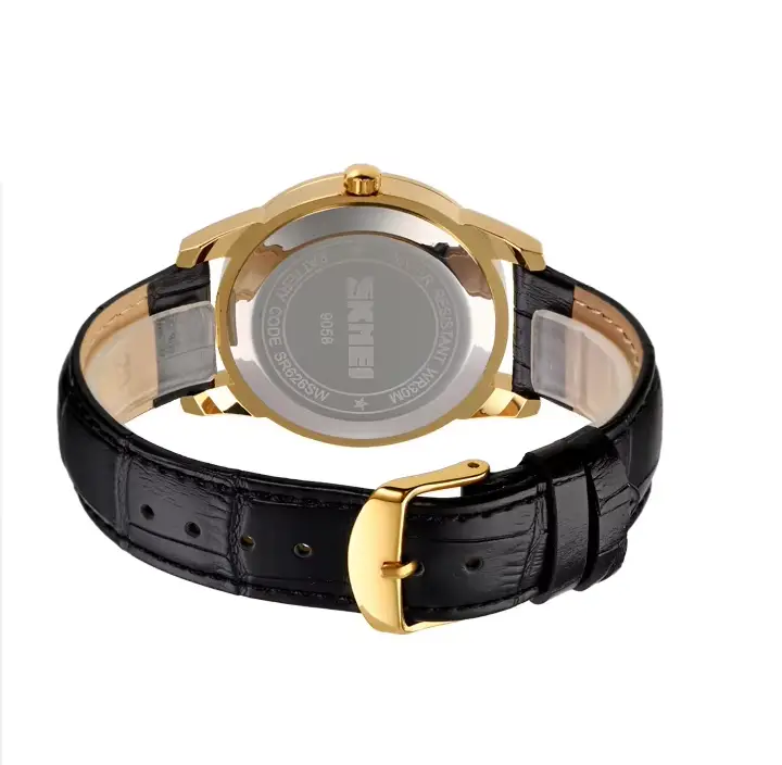 Чоловічий наручний годинник Skmei 9058 Чорний з золотим Київ - фото 5