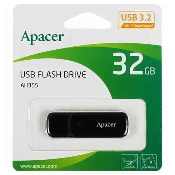 Флеш-накопичувач Apacer USB 3.2 Gen 1 AH355 32Gb Black Київ