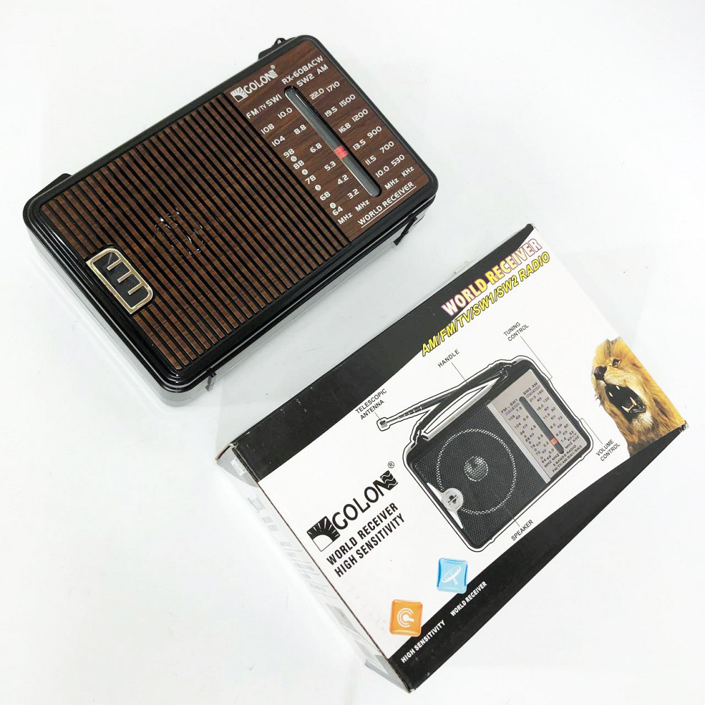 Радиоприемник GOLON RX-608 всеволновый на батарейках + OG-608 поддержка USB/microSD/MP3/WMA Киев - изображение 8