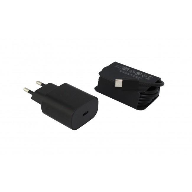 Адаптер USB 25W Black Edition з кабелем USB Type-C, зарядний мережевий блок, універсальний, надійний Одеса - фото 1