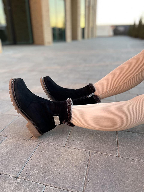 Черевики жіночі D and V чорні замшеві зимові 39р. (2189) Коломия - фото 5