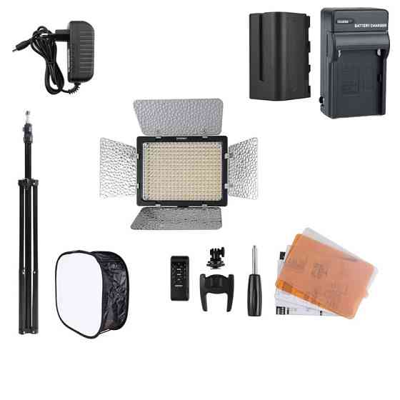 Постійне LED світло комплект софтбокс стійка аккумулятор Yongnuo YN300 III Kit Київ