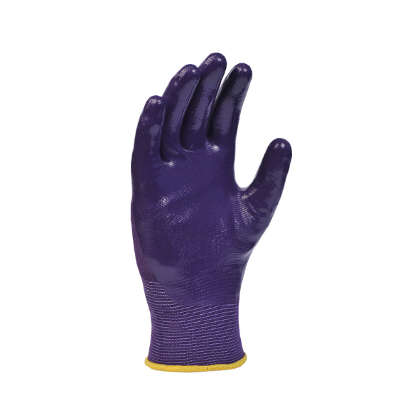 Рукавички 4594 D-OIL трикотаж нітрилове покриття неповний облив р.8(M) фіолетовий ДКГ Житомир