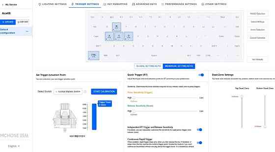 MCHOSE Ace 68 8000Hz | Ігрова магнітна клавіатура. Харків