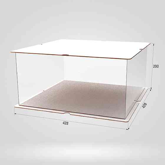 Коробка для тортів, квітів та подарунків EKOSTAR 400х400х200 Київ