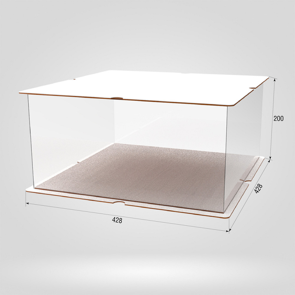 Коробка для тортів, квітів та подарунків EKOSTAR 400х400х200 Київ - фото 2