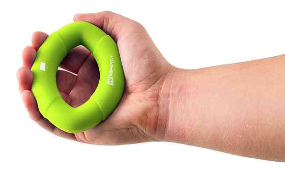 Еспандер силіконовий овальний 13,6кг Hop-Sport HS-S013OG зелений Київ