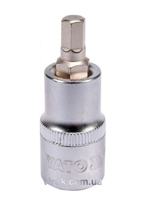 Головка торцевая YATO квадрат 1/2 HEX M7, L=55 мм [40/240] Одесса - изображение 1