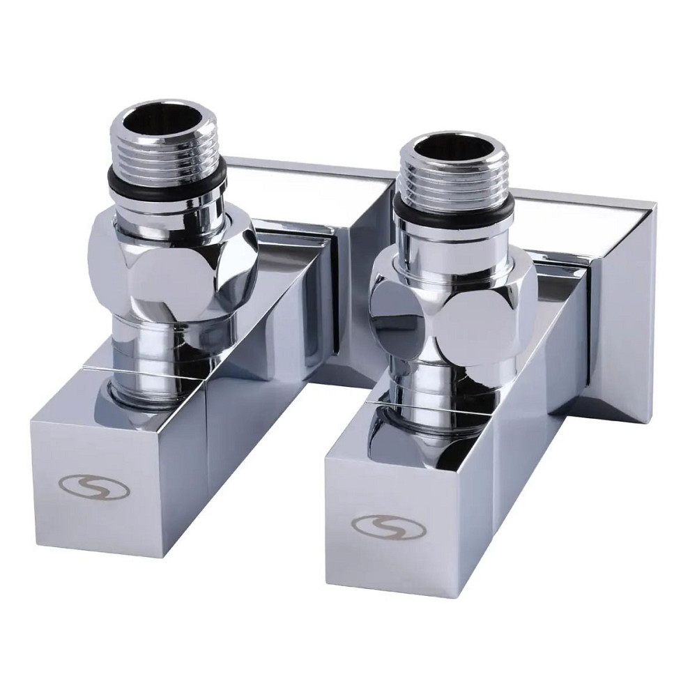 Кутовий кран подовжений Solomon CUBE CHROM 1/2"х1/2", 2 шт. Київ - фото 2