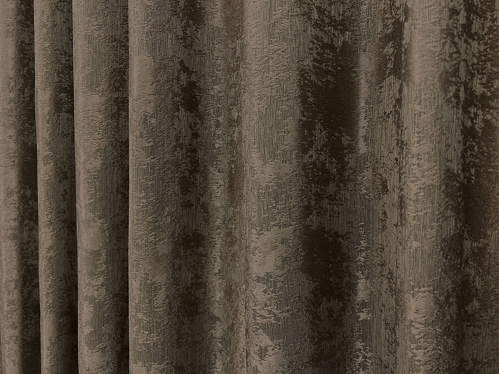 Комплект штор VR-Textil Жакард Мармур 200х270 2шт і Тюль 500х270 1557ш-1400т Коричневий з білим 71-190/6 Київ - фото 7