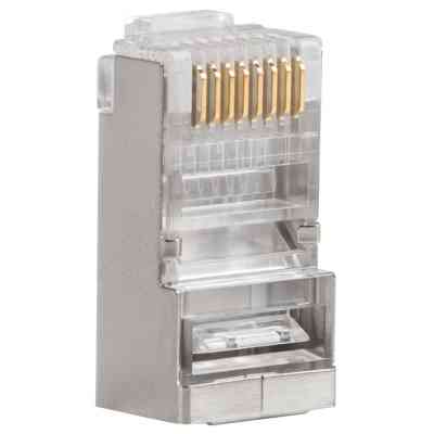 Коннектор RJ45 cat.5e STP 8P8C 100шт/пак Kingda (KDPG8015/100) Винница