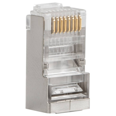 Коннектор RJ45 cat.5e STP 8P8C 100шт/пак Kingda (KDPG8015/100) Винница - изображение 2