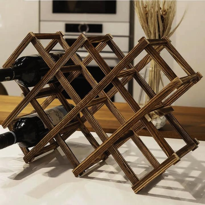 Настільна винна полиця "Ілоріс" капучино Миколаїв - фото 1