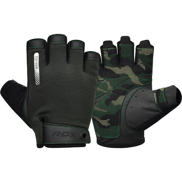 Рукавички для фітнесу RDX T2 Half Army Green M Каменское - изображение 1