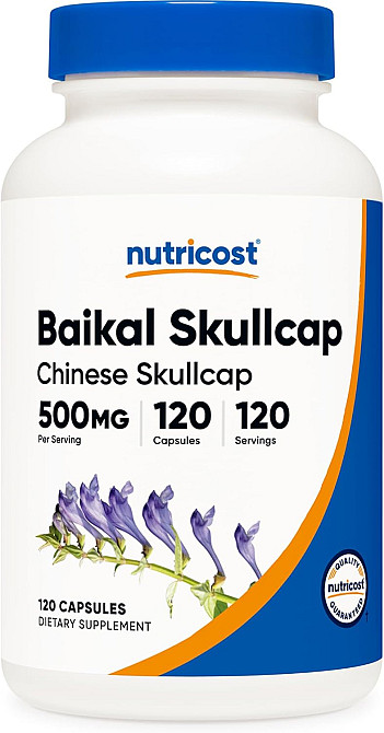Baikal Skullcap, 500 mg, 120 Capsules Луцьк - фото 1
