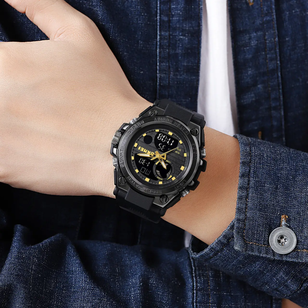 Мужские наручные часы Skmei 2031 (Черный с золотым) Винница - изображение 8