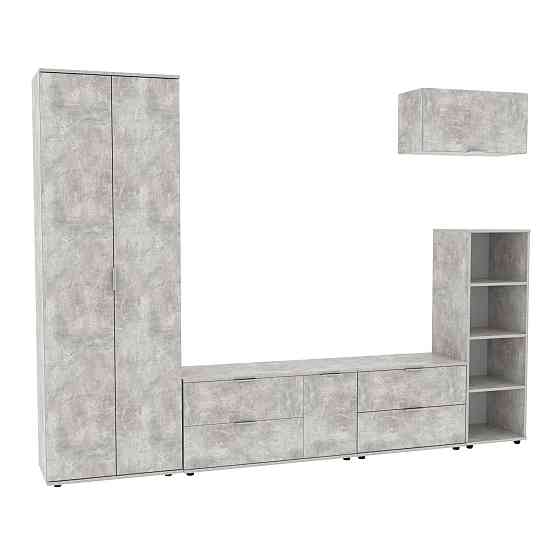 Стенка в гостиную Ketrin-3, Бетон, 2820х425х2100 Львов