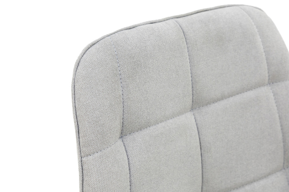 Стілець Софт, метал білий/ тканина світло сіра Київ - фото 7