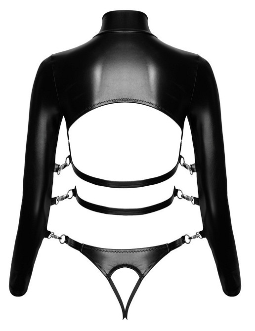 Боді - 2480506 Bad Kitty Bondage Body, black - M Sex Aura Київ - фото 8