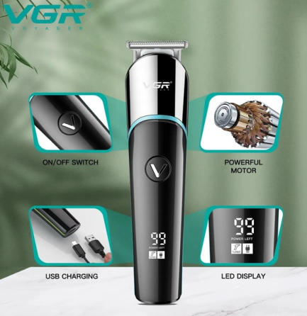 Триммер бороды и усов VGR V-291 Синий Днепр