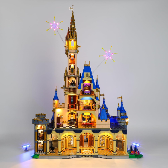 LED-підсвітка LIGHTAILING LGK602 для LEGO Disney Castle 43222, 4 USB-набори, батарейний блок, різнокольорова Київ