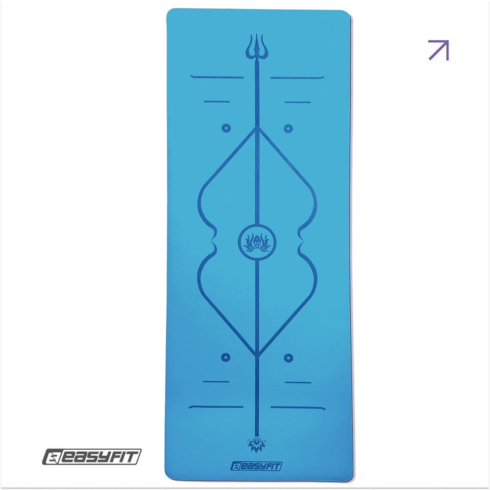 EasyFit Килимок для йоги професійний EasyFit Pro каучук 5 мм Блакитний Коломыя - изображение 1