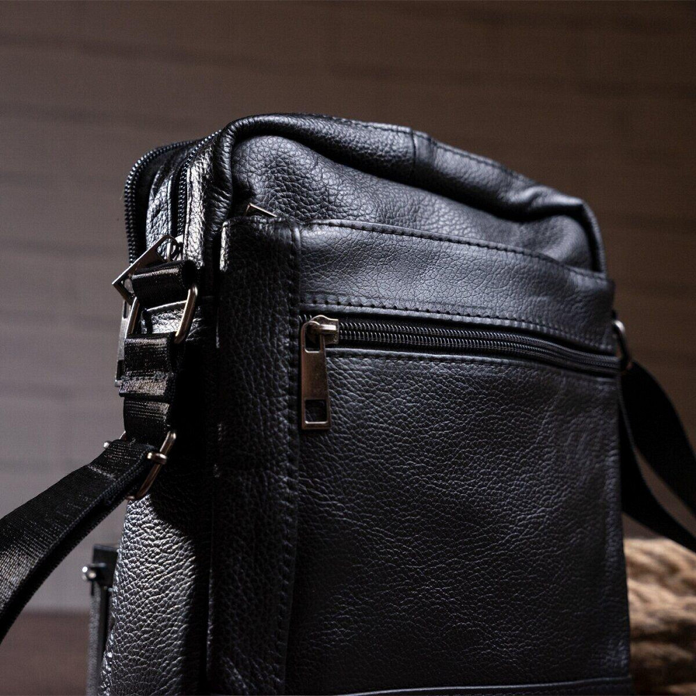 Сумка мужская флотар Черная (Vintage) Киев - изображение 2