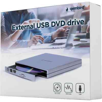 Оптичний привід DVD-RW Gembird DVD-USB-02-SV Вінниця