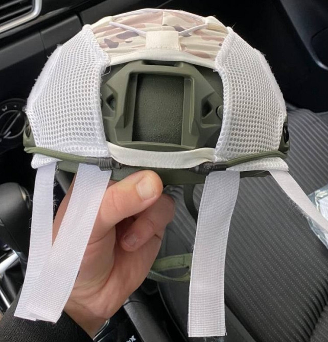 Кавер на баллистический шлем типа Fast (Зимний камуфляж) Киев - изображение 4