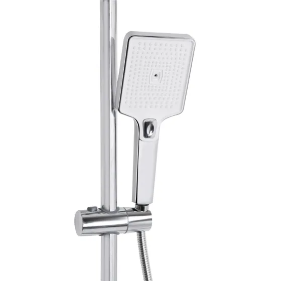 Душова система з виливом Qtap Presto на три споживачі QTPRE111CRW45580 хром/біла Київ